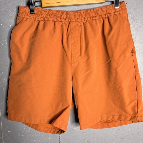 Outdoor Voices Orange Athletic Shorts Mid-Length Relaxed Fit - Picture 2 of 6